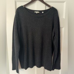 Vince Cashmere boatneck sweater - charcoal grey XL